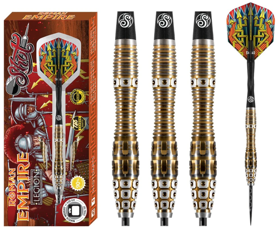 Shot Darts RLST-324 Roman Empire Legion Steel Tip Set 24gm