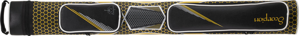 Scorpion SC22X YELLOW 2Bx2S Black and Yellow Billiards Pool Cue Stick Case