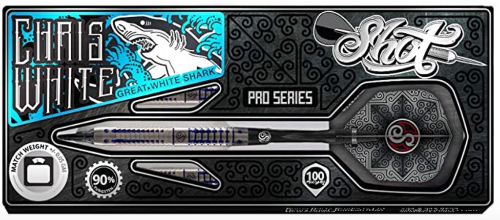 Shot Pro Series - Chris White Steel Tip Dart Set 23gm