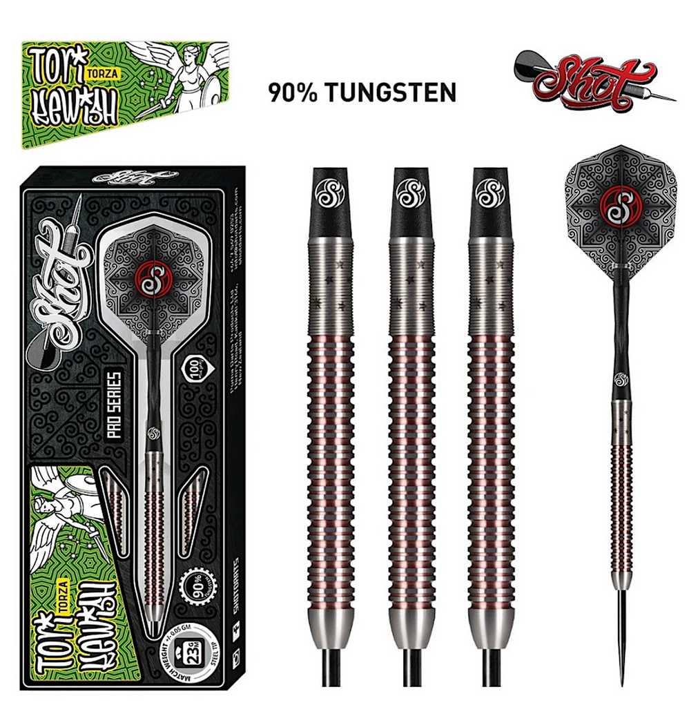 Shot Pro Series - Tori Kewish Steel Tip Dart Set 90% Tungsten 23gm