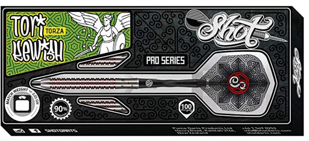 Shot Pro Series - Tori Kewish Steel Tip Dart Set 90% Tungsten 23gm