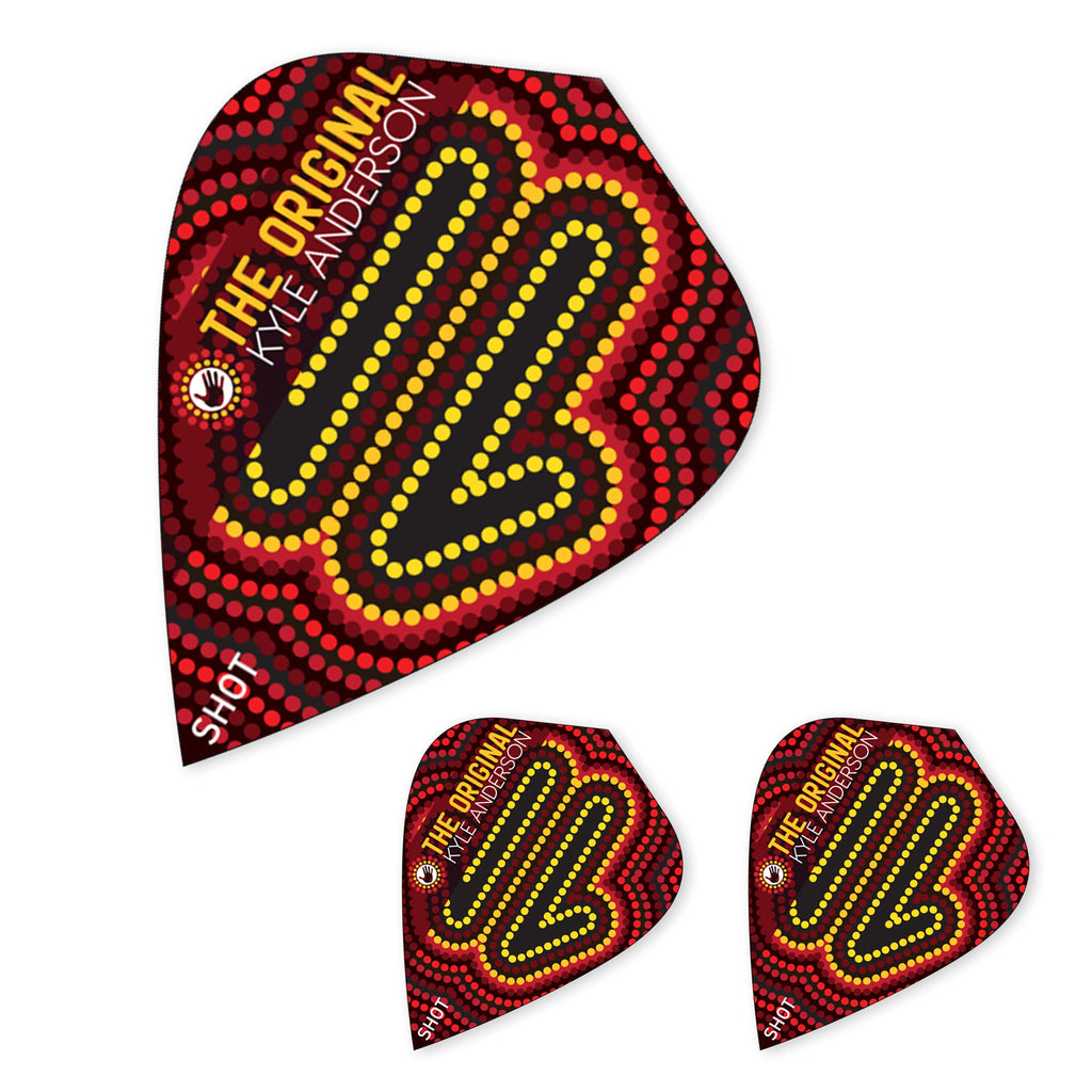 Shot! Darts SF3204 Kyle Anderson Desert Boomer Dart Flight Set Kite