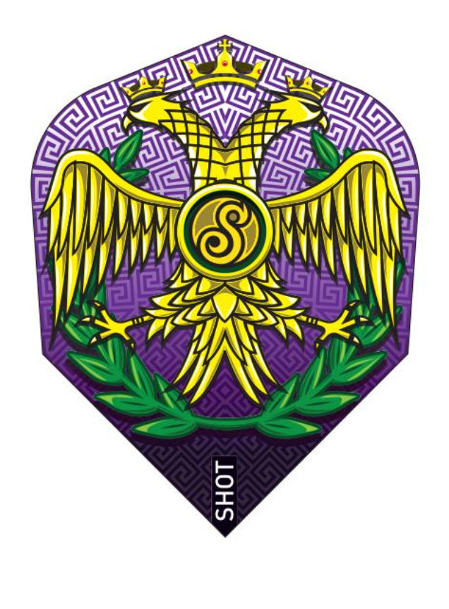 Shot! Darts SF6668 Roman Empire Caesar Dart Flight Set-Small Standard