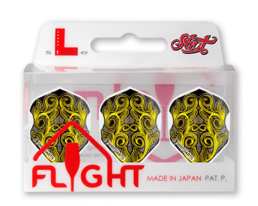 Shot! Darts SF6671 Shot L-Style L3 EZ Shape Prospector Dart Flight Set