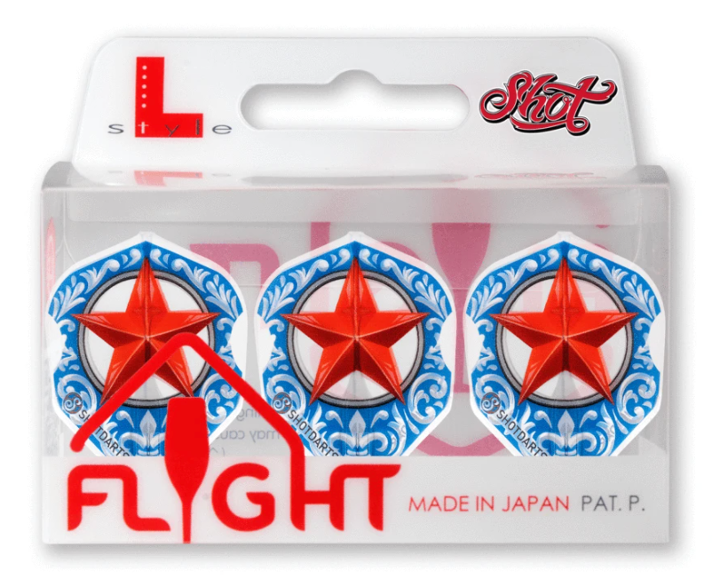 Shot! Darts SF6672 Shot L-Style L3 EZ Shape Trailblazer Dart Flight Set