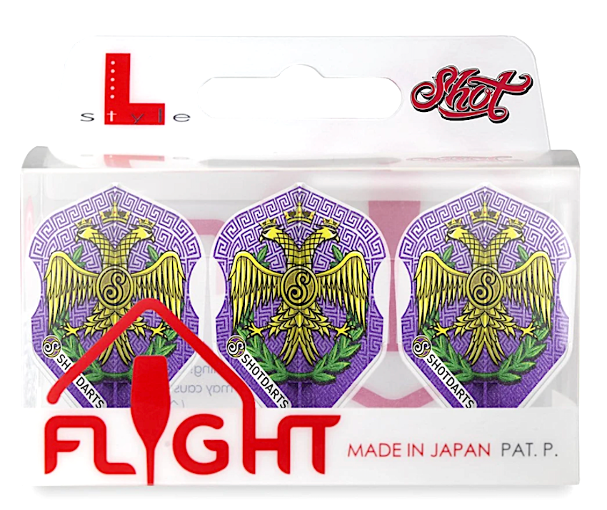 Shot L-Style L3 EZ Shape Roman Empire Caesar Dart Flight Set