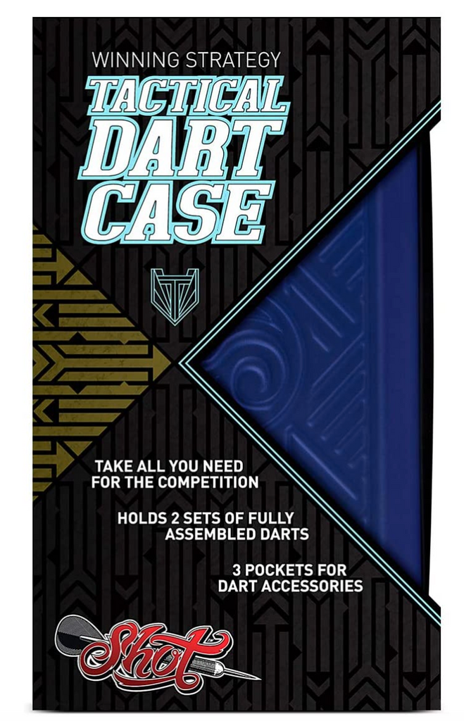 Shot SM4045 Tactical Darts Case - Two Set Dart Wallet (Blue)