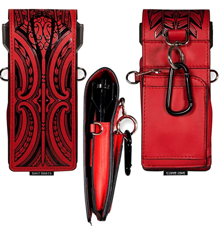Shot SM4056 Inked Dart Wallet (Ta Moko, Red)