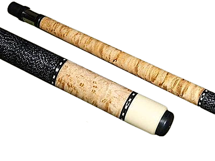 Schon STL1 Two-Piece Light Stained Birdseye Maple Cue Stick