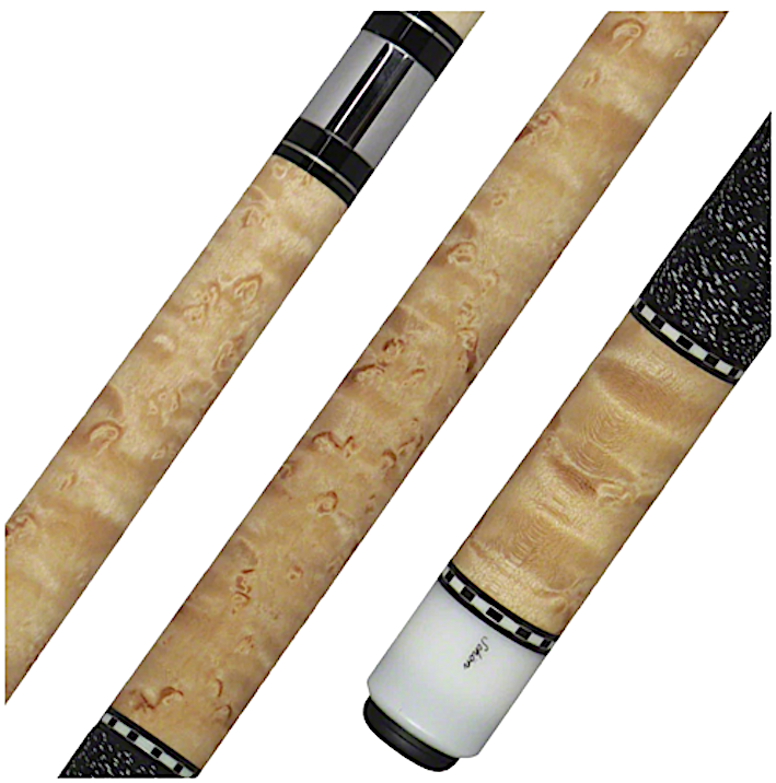 Schon STL1 Two-Piece Light Stained Birdseye Maple Cue Stick