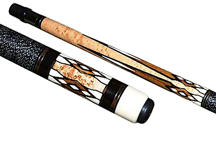 Schon STL18 Two-Pc. Birdseye Maple/Ebony/Cocobolo Cue Stick