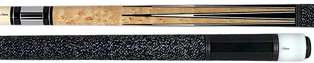 Schon STL6 Two-Piece Ebony/ Maple Billiards Pool Cue Stick