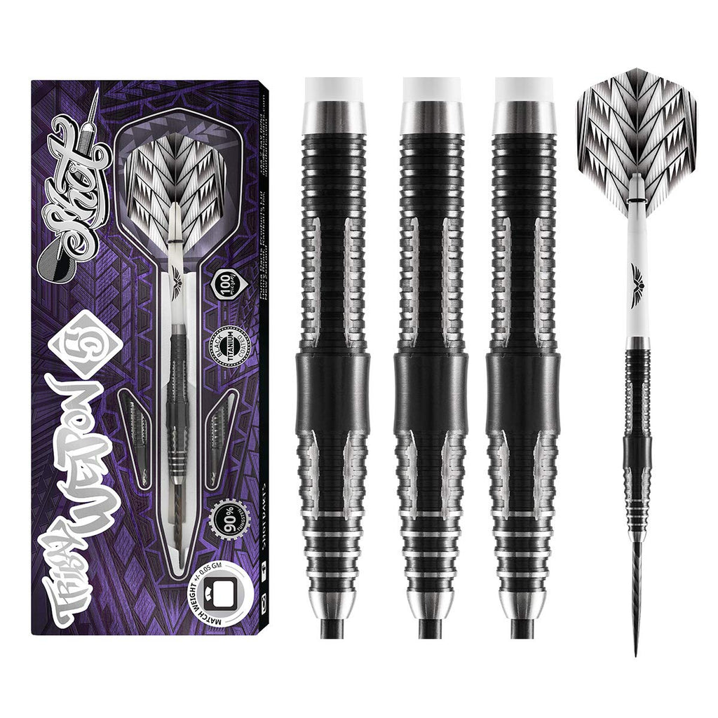 Shot Darts TWST-524 Tribal Weapon 5 Steel Tip Dart Set 24gm