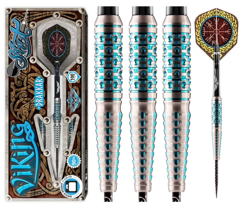 Shot Darts VDST-323 Viking Drakkar Steel Tip Dart Set 23gm