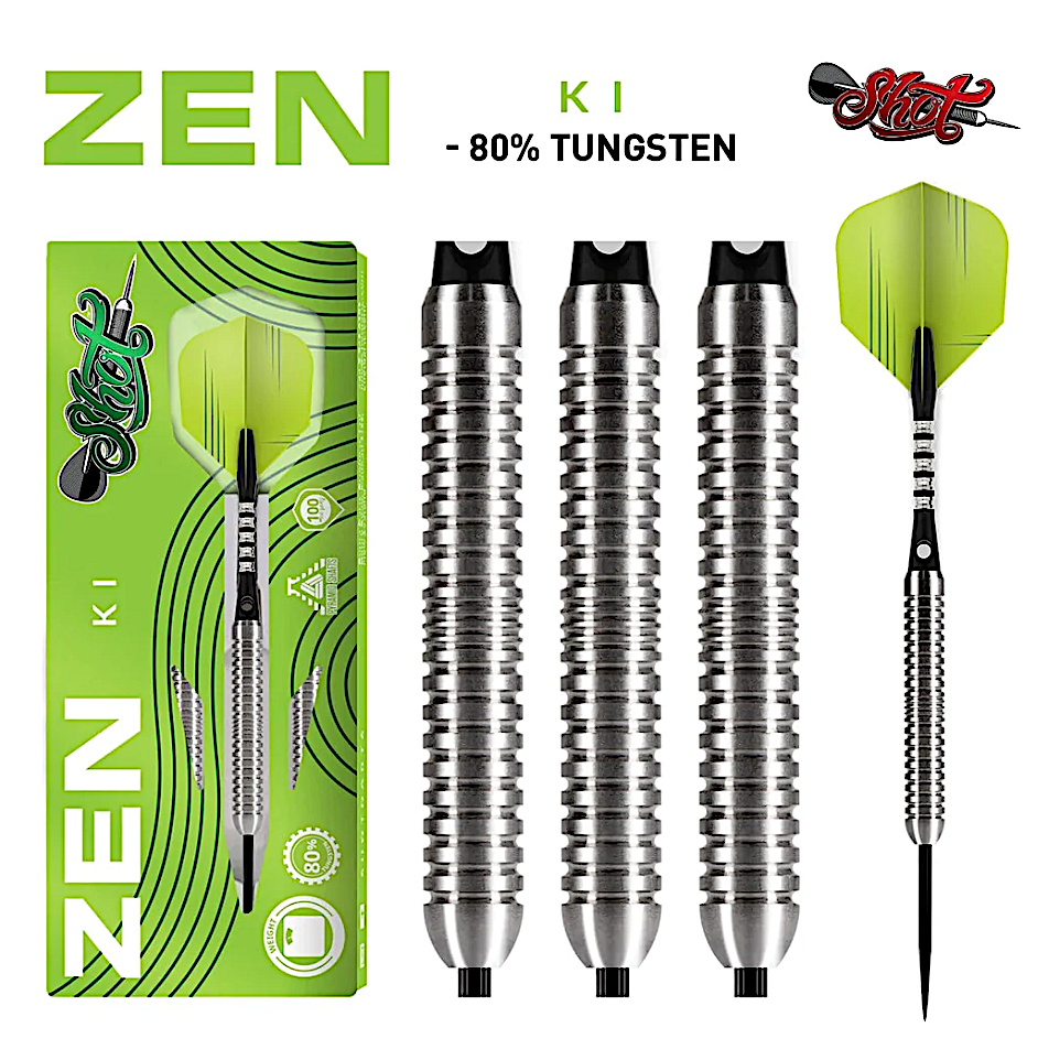 Zen Ki Steel Tip Dart Set 24gm - coolpooltables.com