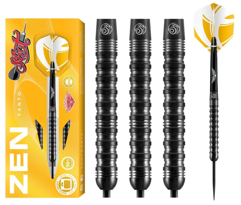 Shot Darts ZTST-625 Zen Tanto Steel Tip Dart Set 25gm