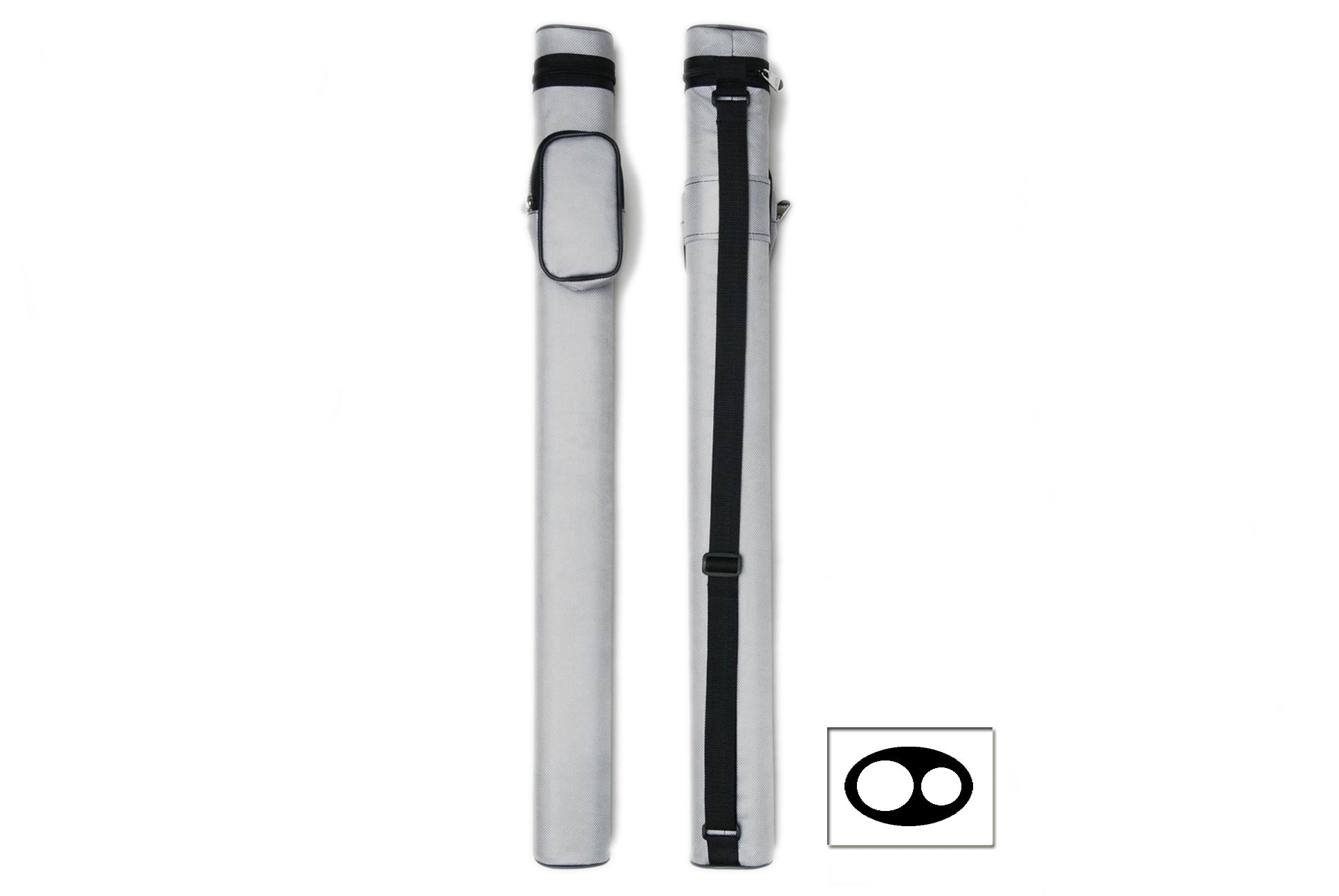 Delta Cue 033-001C-GY 1Bx1S Gray Billiards Pool Cue Stick Case - coolpooltables.com