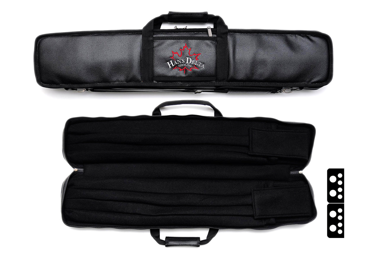Delta Cue 035-517 4Bx8S Black Billiards Pool Cue Stick Case - coolpooltables.com