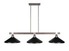 Toltec 1863-GPDW-424-MB Tacoma 3 Bulbs Bar Billiards Pool Table Island Light - coolpooltables.com
