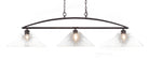 Toltec 2453-DG-308 Marquise 3 Bulbs Bar Billiards Pool Table Island Light - coolpooltables.com