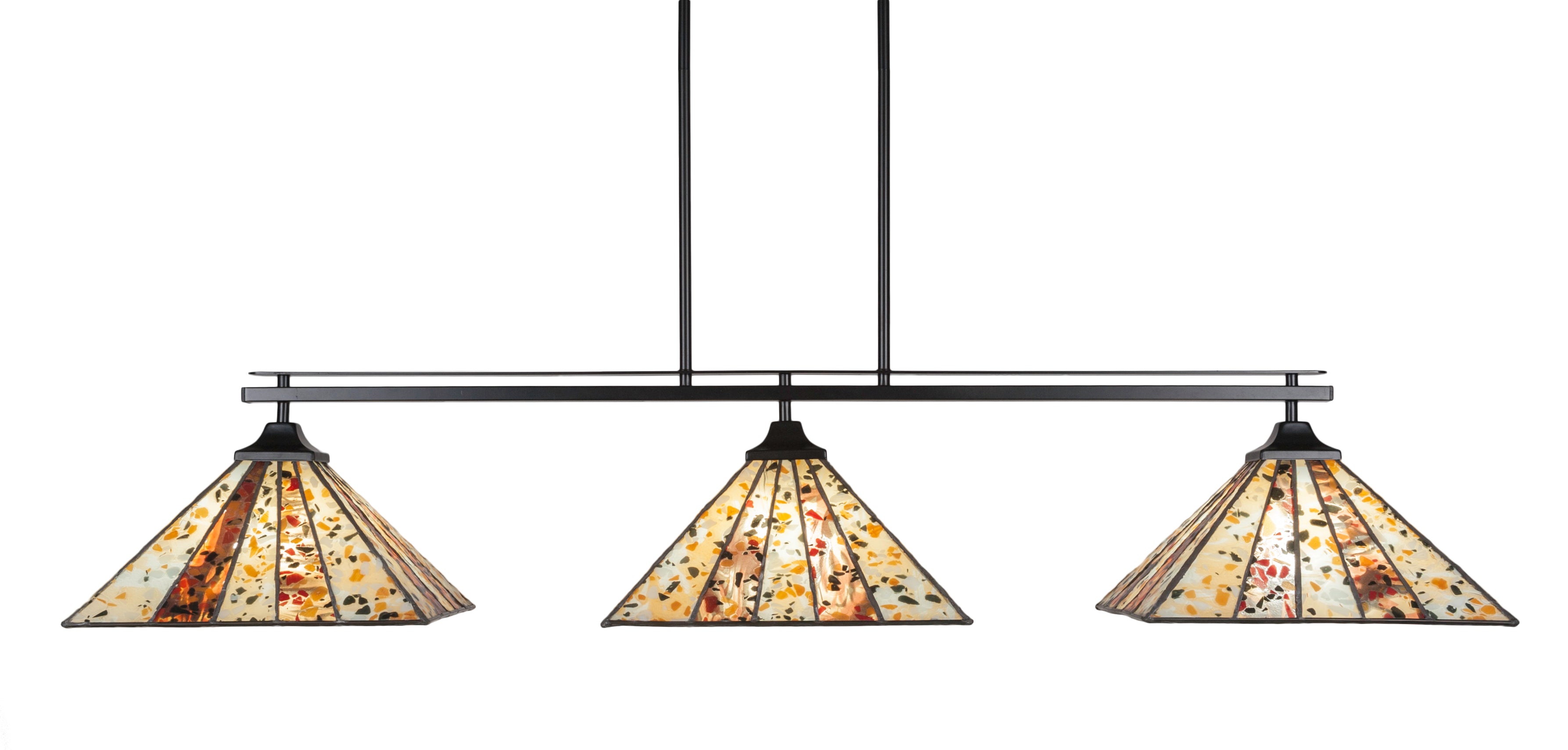 Toltec 2643-MB-956 Odyssey 3 Bulbs Bar Billiards Pool Table Island Light - coolpooltables.com