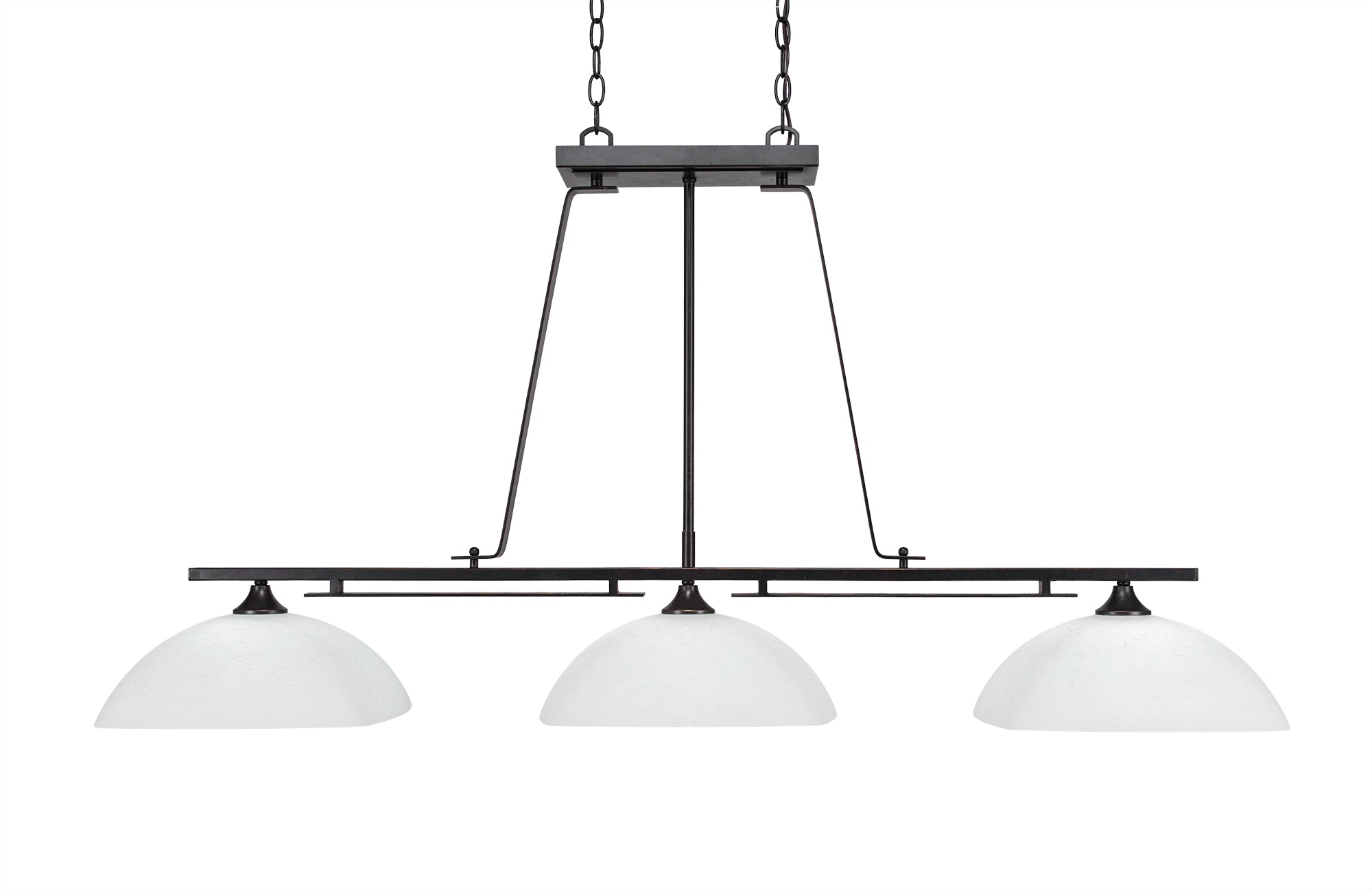 Toltec 326-DG-466 Uptowne 3 Bulbs Bar Billiards Pool Table Island Light - coolpooltables.com