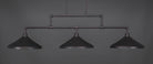 Toltec 333-DG-422 Vintage 3 Bulbs Bar Billiards Pool Table Island Light - coolpooltables.com