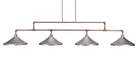 Toltec 334-AS-422 Vintage 4 Bulbs Bar Billiards Pool Table Island Light - coolpooltables.com
