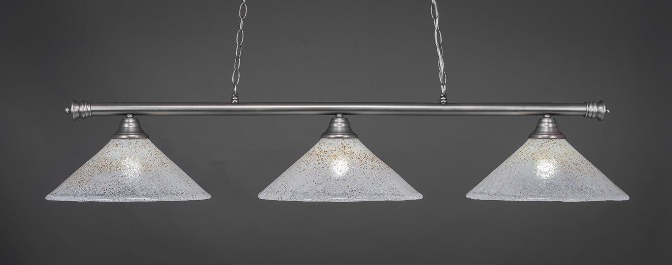 Toltec 373-BN-714 Oxford 3 Bulbs Bar Billiards Pool Table Island Light - coolpooltables.com