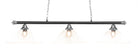 Toltec 373-CHMB-308 Oxford 3 Bulbs Bar Billiards Pool Table Island Light - coolpooltables.com