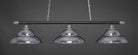 Toltec 373-CHMB-429-CH Oxford 3 Bulbs Bar Billiards Pool Table Island Light - coolpooltables.com