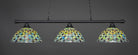 Toltec 373-MB-996 Oxford 3 Bulbs Bar Billiards Pool Table Island Light - coolpooltables.com