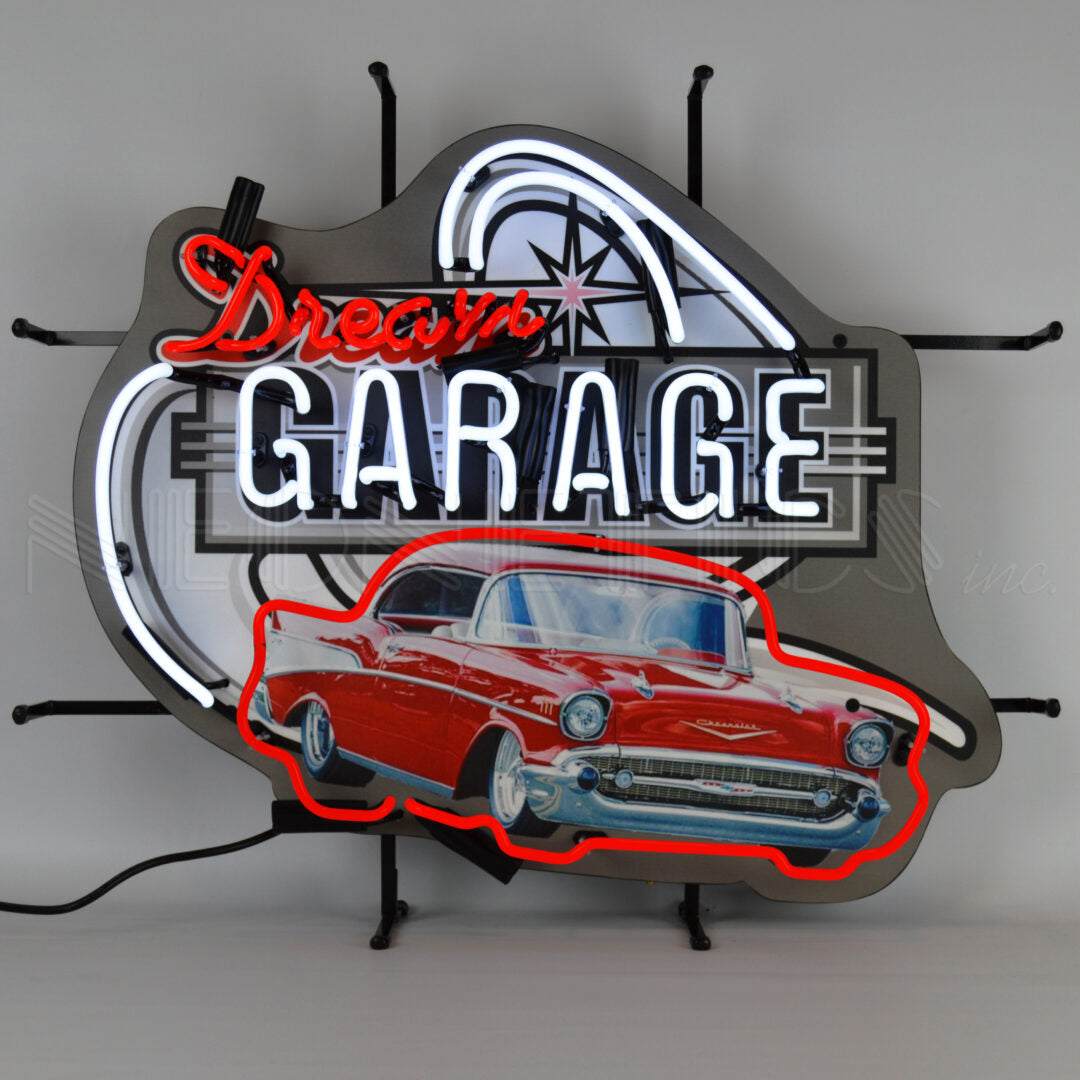DREAM GARAGE 57 CHEVY NEON SIGN