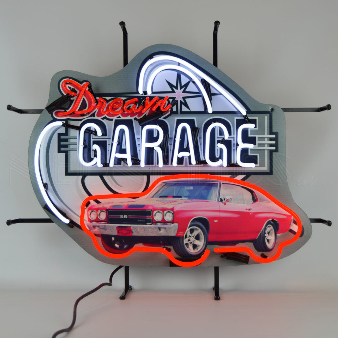 DREAM GARAGE CHEVY CHEVELLE SS NEON SIGN