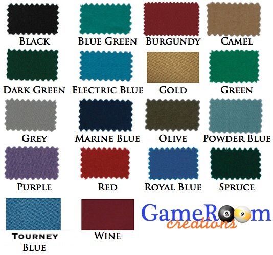 New Worsted Pool Table Cloth 7ft Table - Fast Billiard Felt w/ PRE-CUT RAILS