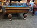 Used 9'  Custom Antique "T-Rail" Pool Table