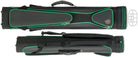 McDermott 75-0943 6Bx6S Black With Green Trim Billiards Pool Cue Stick Case - coolpooltables.com