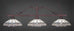 Toltec 823-BRZ-948 Scroll 3 Bulbs Bar Billiards Pool Table Island Light