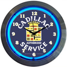 CADILLAC SERVICE NEON CLOCK
