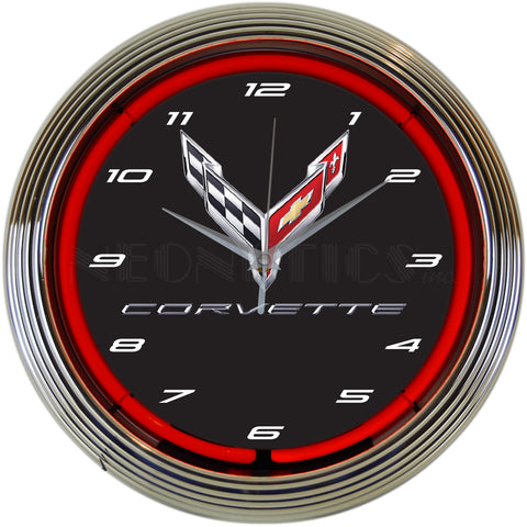 CORVETTE C8 NEXT GENERATION NEON CLOCK