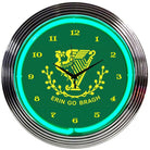 IRISH ERIN GO BRAGH NEON CLOCK