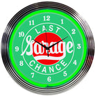 LAST CHANCE GARAGE NEON CLOCK