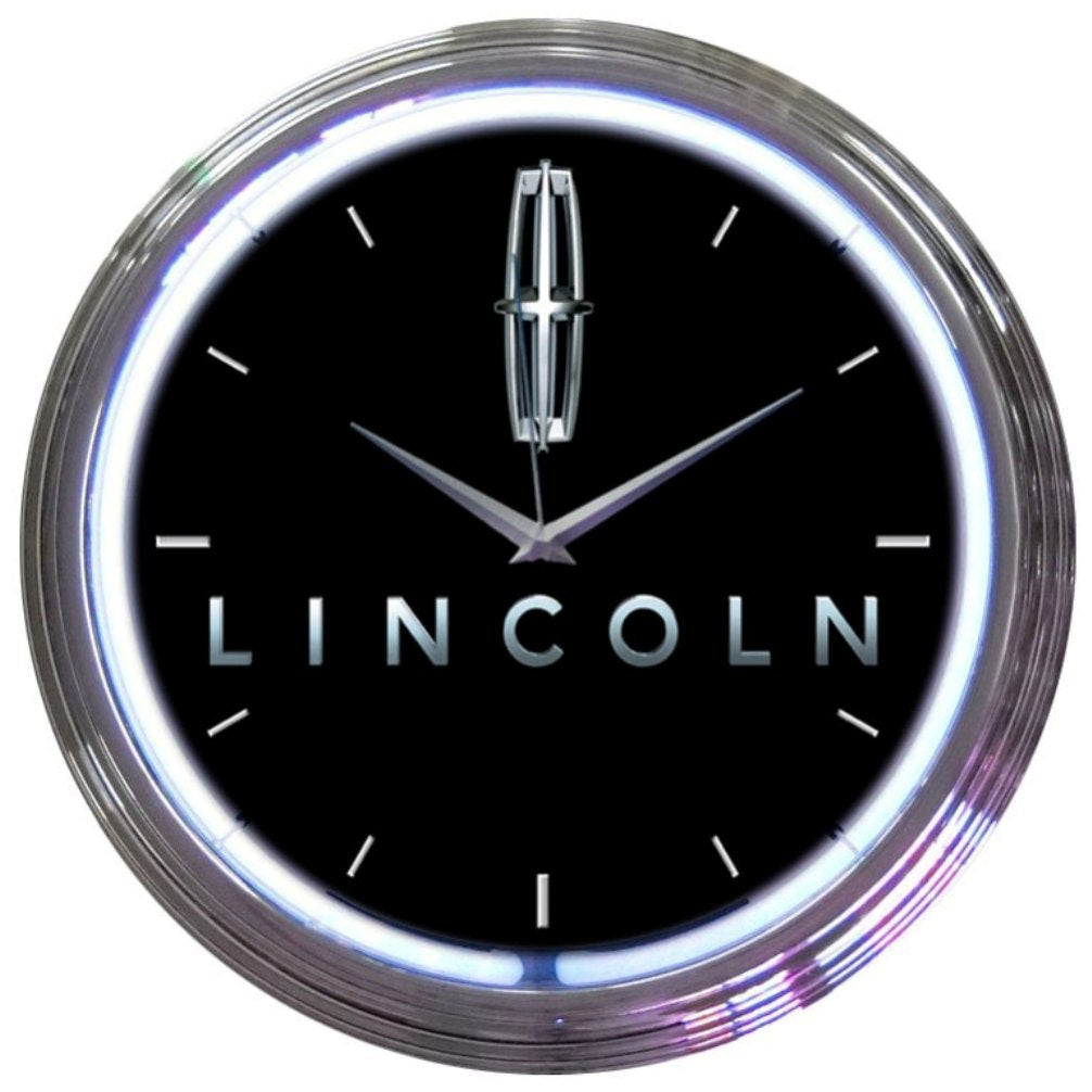 FORD LINCOLN NEON CLOCK