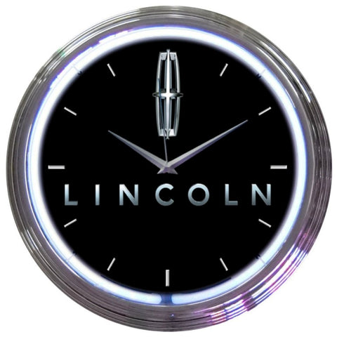 FORD LINCOLN NEON CLOCK