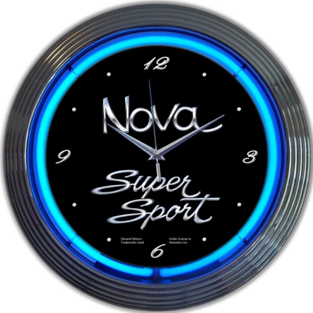 GM CHEVY NOVA NEON CLOCK