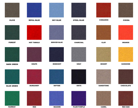 9’ Pre-Cut GRC Recreational Felt - Gray