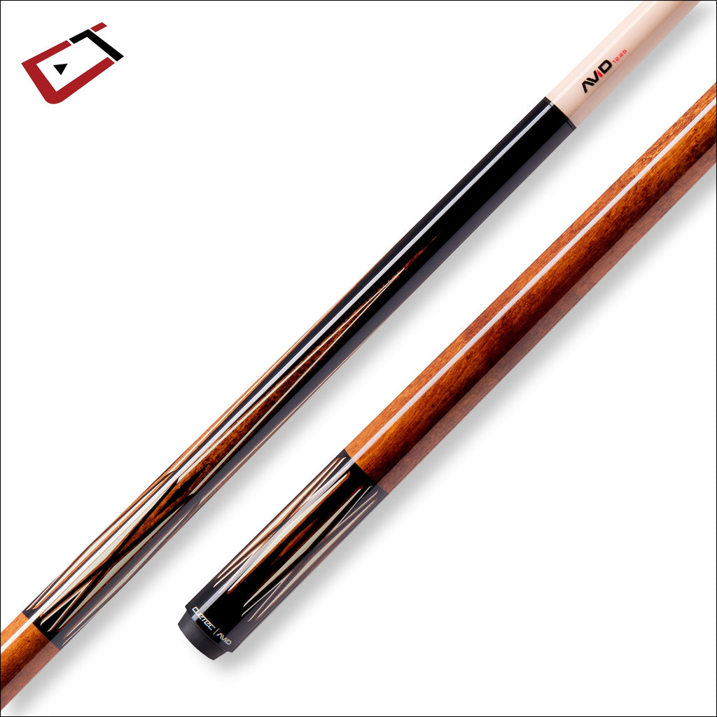 Cuetec Avid Proof Black No Wrap 95-325NW-K Two-Piece Billiards Pool Cue Stick