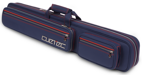 Cuetec Pro Line 95-755 4Bx8S Navy Blue w/ Red Piping Billiards Pool Cue Case