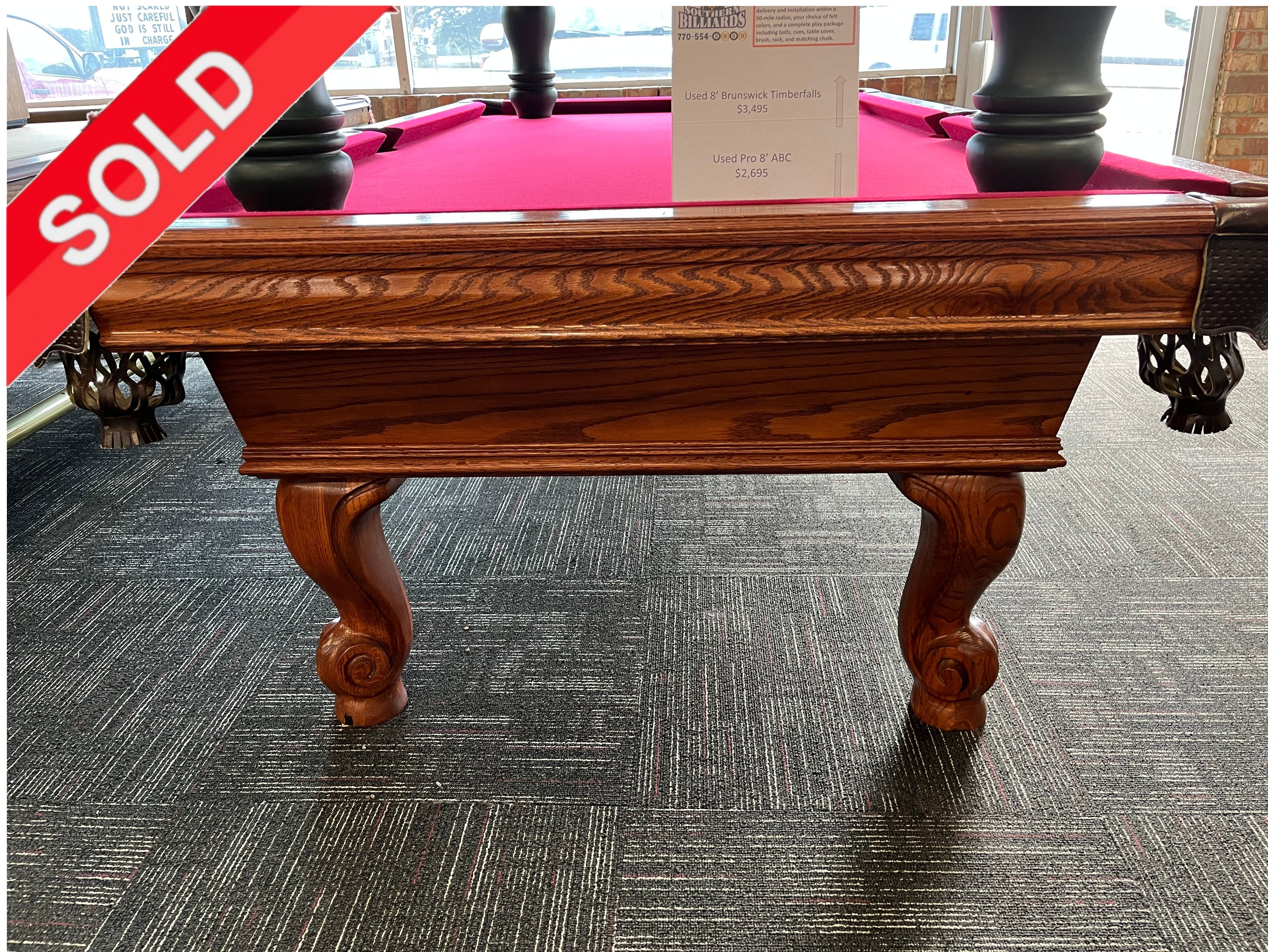 SOLD) Used Pro 8' ABC Pool Table – coolpooltables.com
