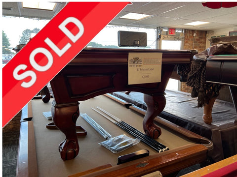 (SOLD) Used 8' Private Label Pool Table